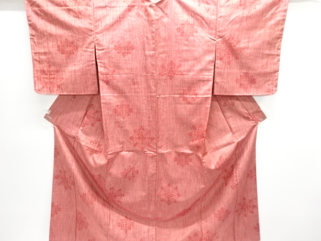 華紋織出し手織り紬着物