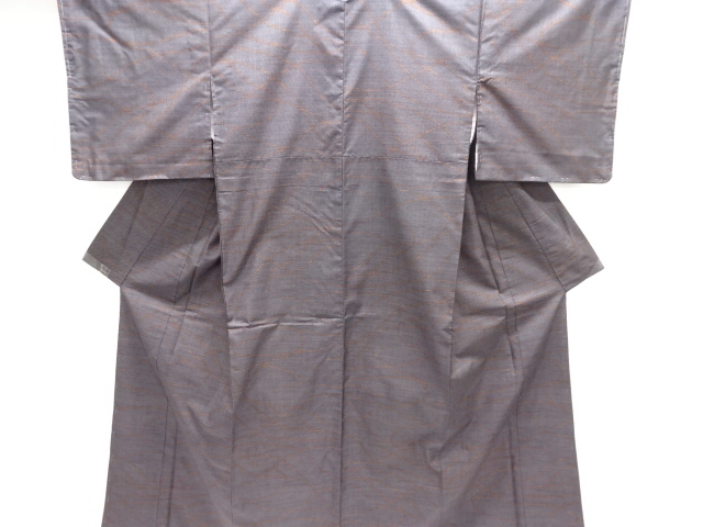 JAPANESE KIMONO / DORO OSHIMA TSUMUGI / UNUSED / WOVEN ABSTRACT / 5MARUKI