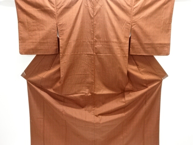 JAPANESE KIMONO / YONEZAWA TSUMUGI / WOVEN GRID