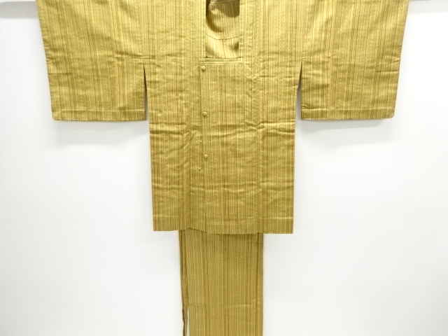 JAPANESE TWO-PIECE MICHIYUKI COAT / TSUMUGI / WOVEN GEOMETRIC