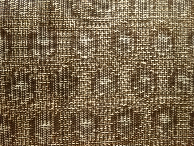JAPANESE KIMONO / ANTIQUE KIMONO / SILK / DORO OSHIMA TSUMUGI / WOVEN ABSTRACT PATTERN