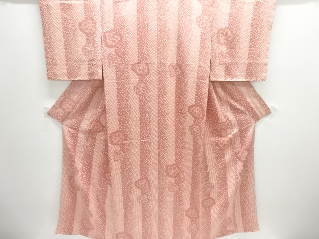 JAPANESE KIMONO / KOMON / UNUSED / ALL SHIBORI / FLOWER