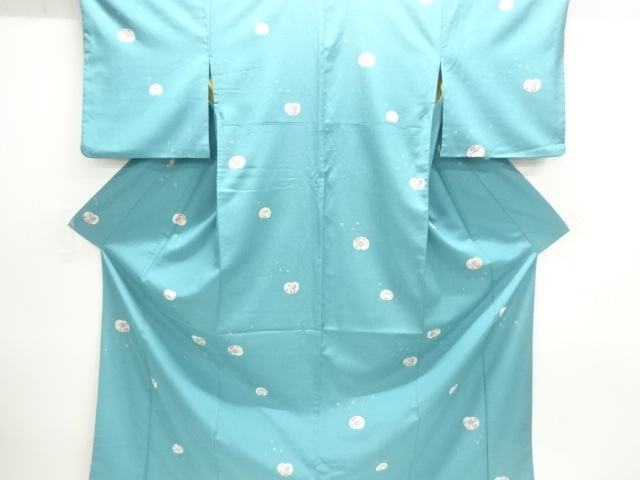 地紙に花模様小紋着物