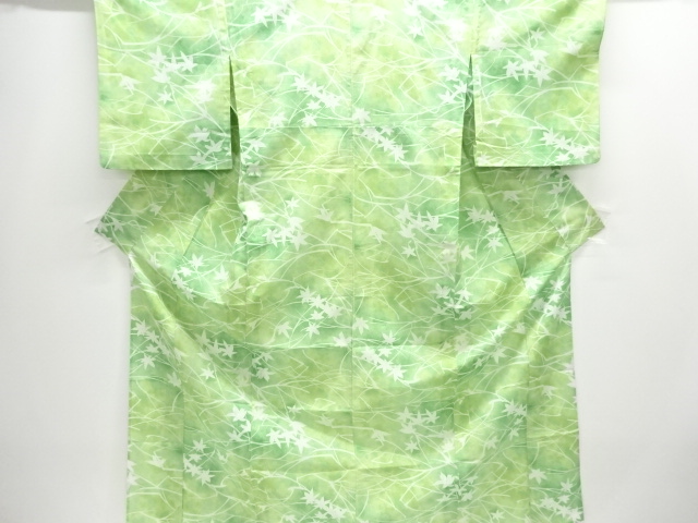 JAPANESE KIMONO / KOMON / FOR SUMMER / LEAVES