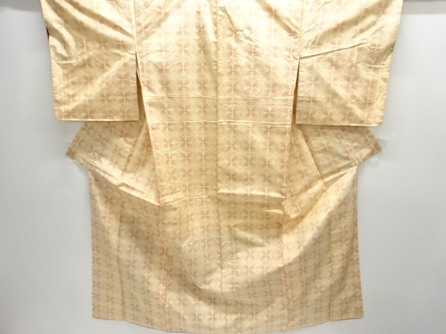 JAPANESE KIMONO / TOKAMACHI TSUMUGI / UNUSED / WOVEN SHIPPO PATTERN