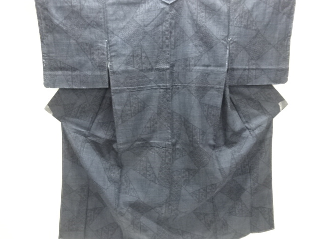 JAPANESE KIMONO / YUKI TSUMUGI / UNUSED / WOVEN FLOWER CLASSICAL PATTERN / INTANGIBLE CULTURAL HERITAGE