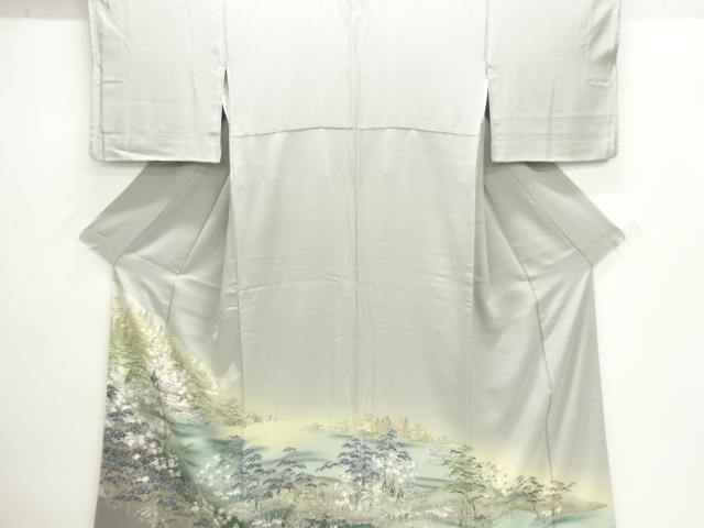 作家物　家屋風景模様一つ紋色留袖