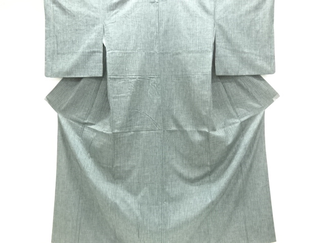 JAPANESE KIMONO / FUSHI TSUMUGI / WOVEN STRIPE