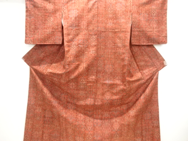 JAPANESE KIMONO / TSUMUGI / UNUSED / FLOWER