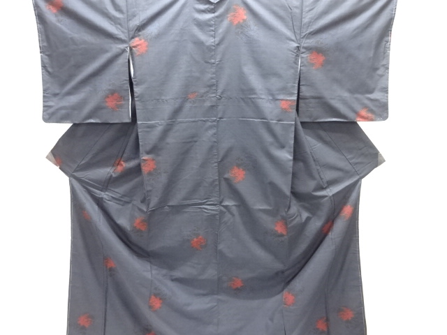 JAPANESE KIMONO / DORO OSHIMA TSUMUGI / UNUSED / WOVEN PLANTS / 5MARUKI