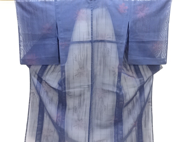 JAPANESE KIMONO / ANTIQUE KIMONO FOR SUMMER / TAISHO ROMAN STYLE / WOVEN FLOWER