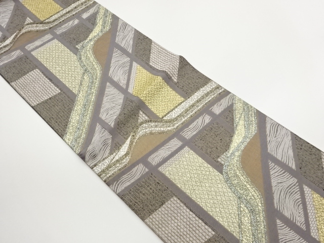 JAPANESE FUKURO OBI / PULP CLOTH / WOVEN ABSTRACT