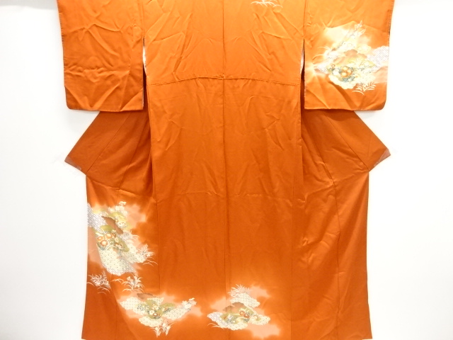JAPANESE KIMONO / HOMONGI / FLOWER CLASSICAL PATTERN