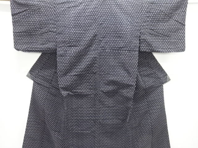 JAPANESE KIMONO / ANTIQUE HITOE KIMONO / COTTON / WOVEN ABSTRACT