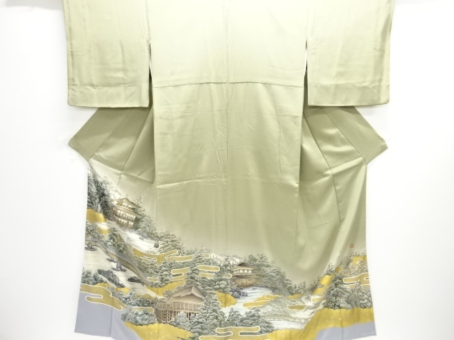 JAPANESE KIMONO / ARTISTS PIECE / KYOTO LANDSCAPE PATTERN / ITTSUMON /