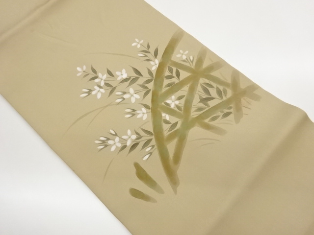 JAPANESE KIMONO / ARTISTS PIECE / SHIOZE HAND-PAINTED KOETSU HEDGE / F