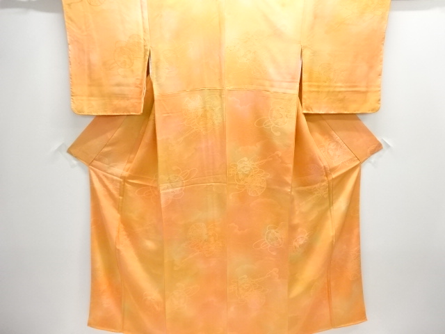 JAPANESE KIMONO / UNUSED FLOWER / BIRD PATTERN A DRUM / WOVEN IROMUJI