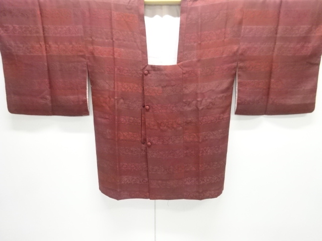 JAPANESE KIMONO / MICHIYUKI COAT WOVEN / FLOWER ARABESQUE PATTERN / HO
