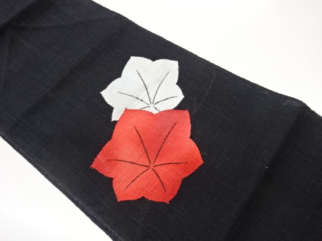 SALE!! 紗紬紙布紅葉模様織出し名古屋帯