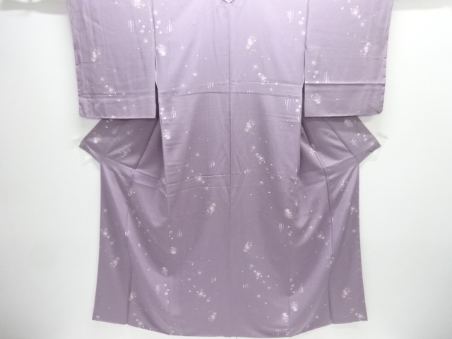 SALE!! 未使用品 仕立て上がり 花に蝶模様小紋着物