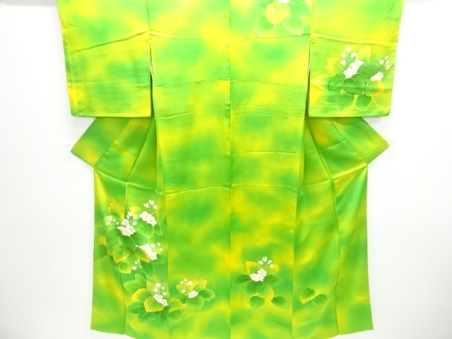 JAPANESE KIMONO / HOMONGI / EMBROIDERY / FLOWER 