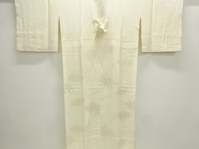 JAPANESE KIMONO / HITOEJUBAN / A FLOWER PATTERN WOVEN THE BASE PAPER