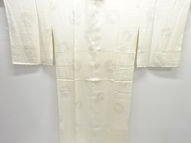 未使用品　花丸文様織出し長襦袢