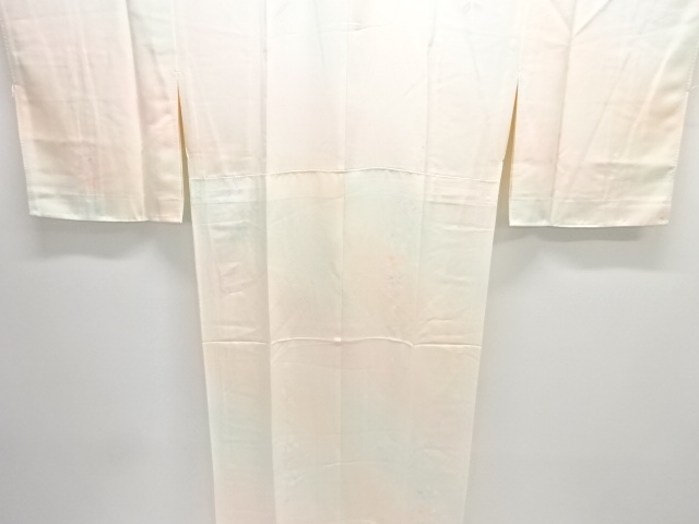 未使用品　草花模様暈し単衣長襦袢