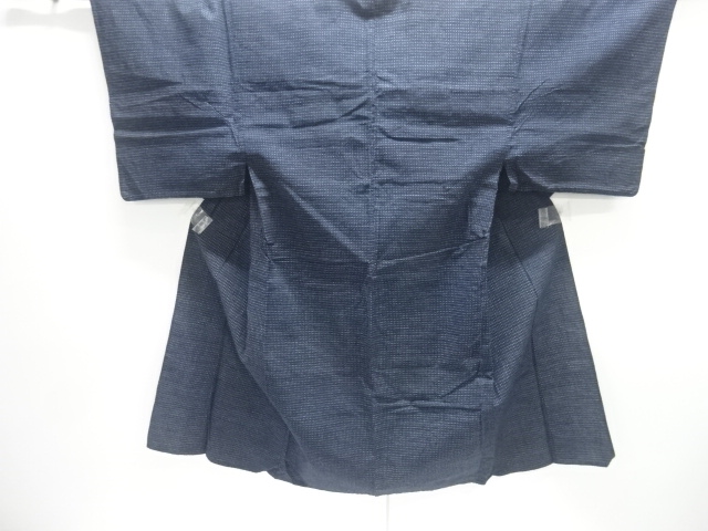 JAPANESE KIMONO / ANTIQUE COTTON HONBA KURUME SHOSEI KASURI HITOE MENS