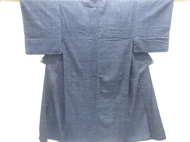 JAPANESE KIMONO / ANTIQUE MENS HITOE KIMONO / COTTON / KURUME SHOSEI KASURI
