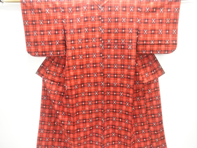 JAPANESE KIMONO / ANTIQUE HITOE KIMONO / COTTON / KURUME KASURI