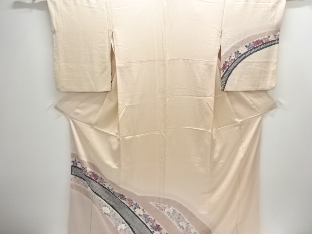 JAPANESE KIMONO / HOMONGI / SHIBORI / PEONY & CAMELLIA