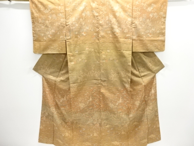 JAPANESE KIMONO / TSUKESAGE KIMONO / TSUMUGI / CHAYATSUJI