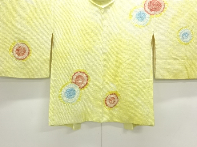 本総絞り丸に花模様絵羽織