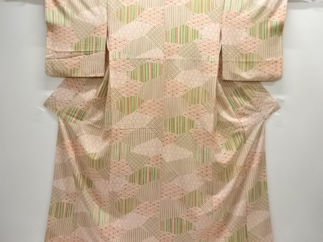JAPANESE KIMONO / KOMONO KIMONO / SAKIDORI PATTERN 