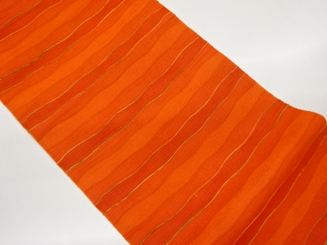 JAPANESE KIMONO / KIMONO FOR SUMMER: TSUMUGI YORO-KE HORIZONTAL STRIPE