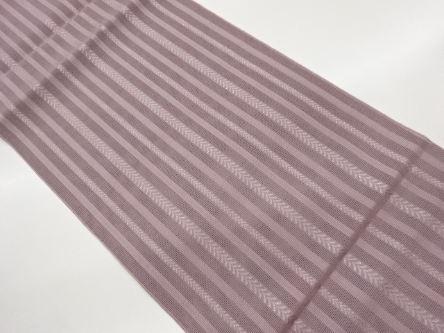 JAPANESE KIMONO / KIMONO FOR SUMMER STRIPED NAGOYA OBI / WOVEN TOKKO-F
