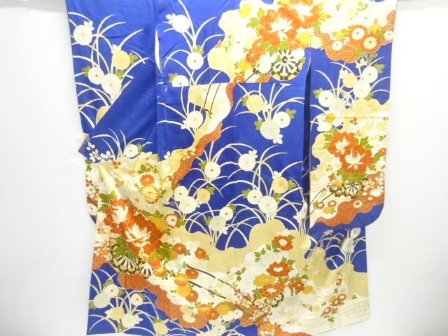 花車模様刺繍振袖