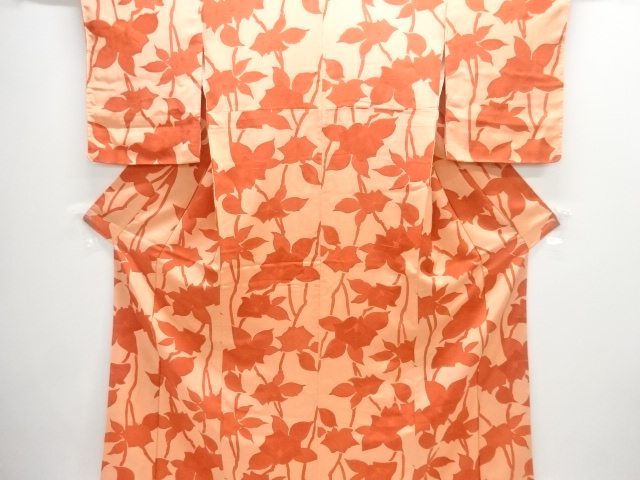 JAPANESE KIMONO / UNUSED BRANCH FLOWER PATTERN KOMON
