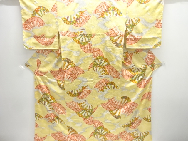 JAPANESE KIMONO / CLOUDS / UNICYCLE / FLORAL PATTERNS KOMON