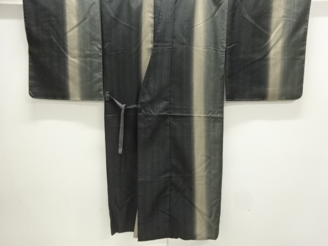 JAPANESE KIMONO / DOCHUGI COAT / WOVEN STRIPE 