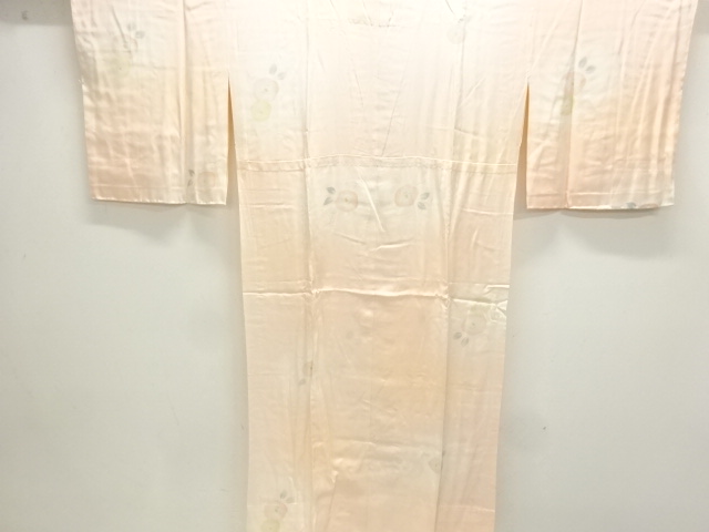 椿模様単衣長襦袢