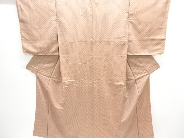 JAPANESE KIMONO / ANTIQUE TAISHO ROMANTICISM: GRASS LEAF PATTERN WOVEN