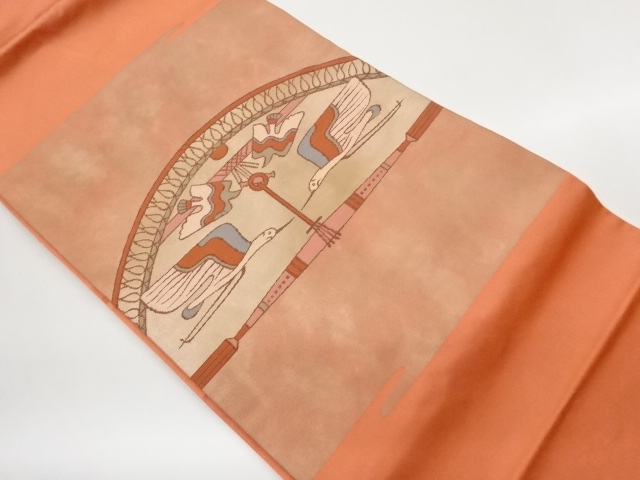 JAPANESE KIMONO / NAGOYA OBI / HIKIHAKU / CRANE 