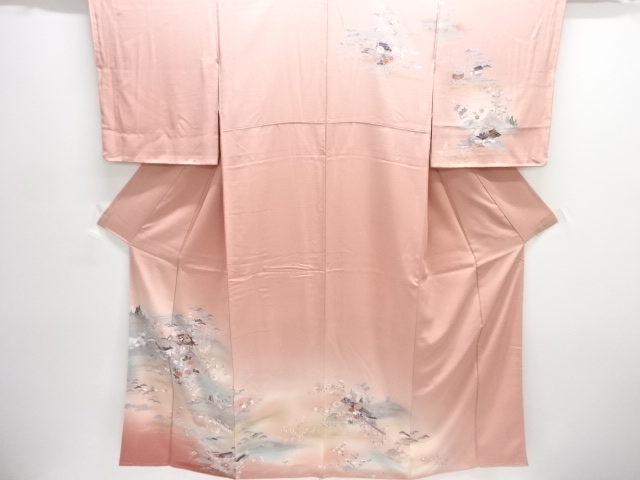 JAPANESE KIMONO / UNUSED HOMONGI / HOUSE SCENERY 
