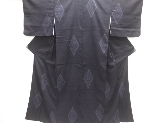 JAPANESE KIMONO / YUKI TSUMUGI / WOVEN RHOMBUS