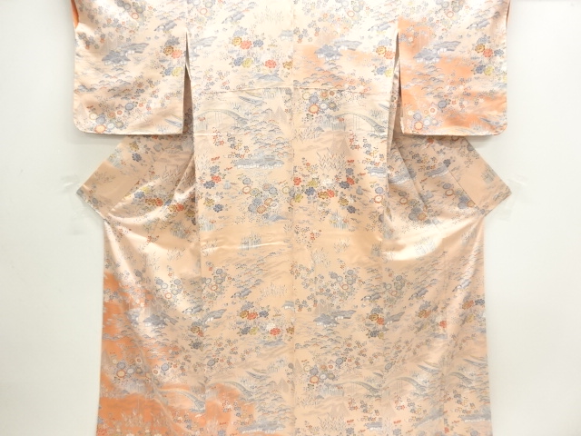JAPANESE KIMONO / UNUSED TSUKESAGE HOMONGI / SCENERY 