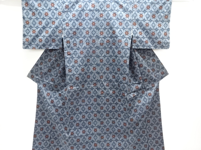 JAPANESE KIMONO / NISHIJIN OMESHI / WOVEN RHOMBUS 