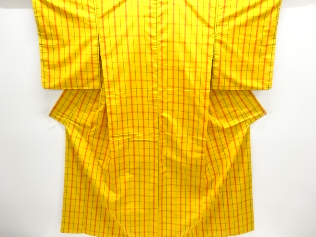 JAPANESE KIMONO / YONEZAWA TSUMUGI / ENSEMBLE / WOVEN GRID 
