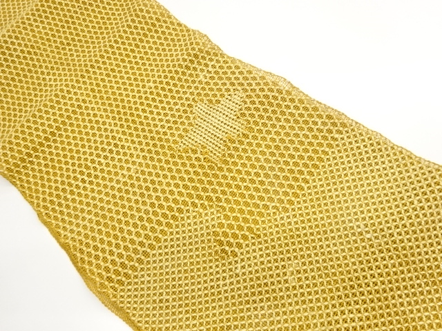 JAPANESE NAGOYA OBI FOR SUMMER / WOVEN MAPLE LEAVES